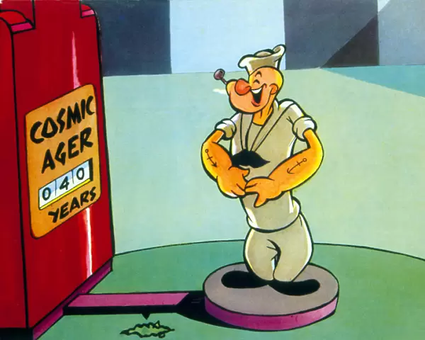 Popeye, the cartoon character created by EC Segar