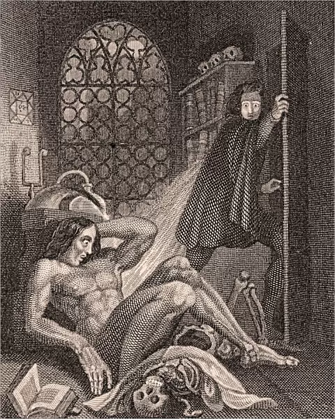 Frontispiece to Frankenstein by Mary Shelley, 1831