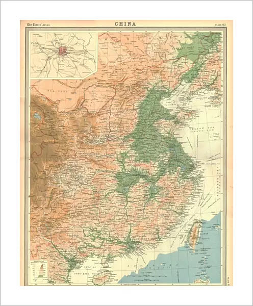 Geographical map of China