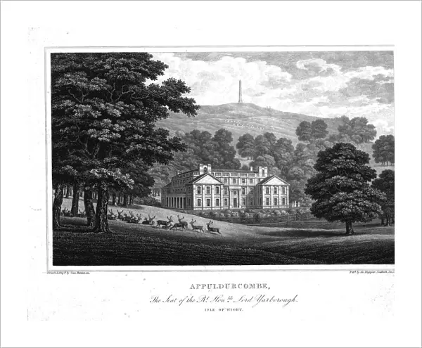 Appuldurcombe, The Seat of the Rt. Hon. ble Lord Yarborough. Isle of Wight. c1825