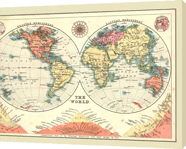 The World in Hemispheres, 1902. Creator: Unknown