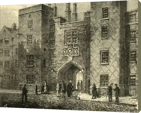 Lincolns Inn Gate, Chancery Lane, (1881). Creator: Unknown