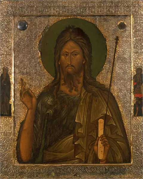 Saint John the Forerunner with Saint John Climacus and Saint Theodore Stratelates, after 1571