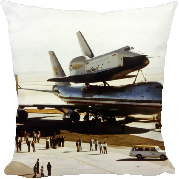 Roll-out of Space Shuttle Orbiter Enterprise, California, USA, 17 September 1976 Creator: NASA