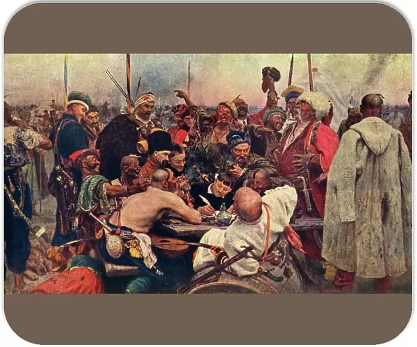 The Cossacks Reply to the Sultan (Zaporozhtsy), c1890, (1939). Creator: Il ya Repin
