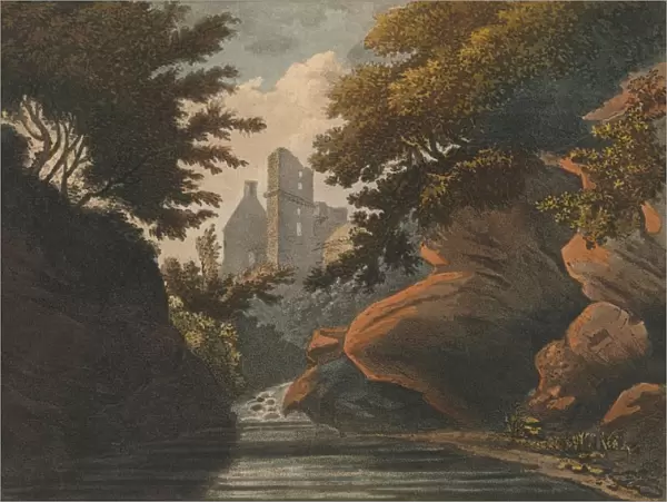 Rosline Castle, 1800. Creator: M Merigot