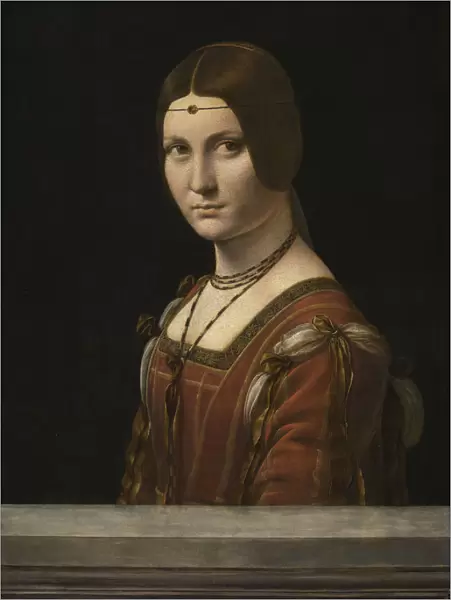 Portrait of an Unknown Woman, called La Belle Ferronniere, 1490-1496. Creator