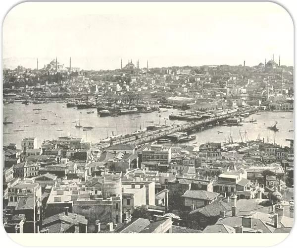 The Galata bridge across the Golden Horn, Constantinople, Ottoman Empire, 1895. Creator