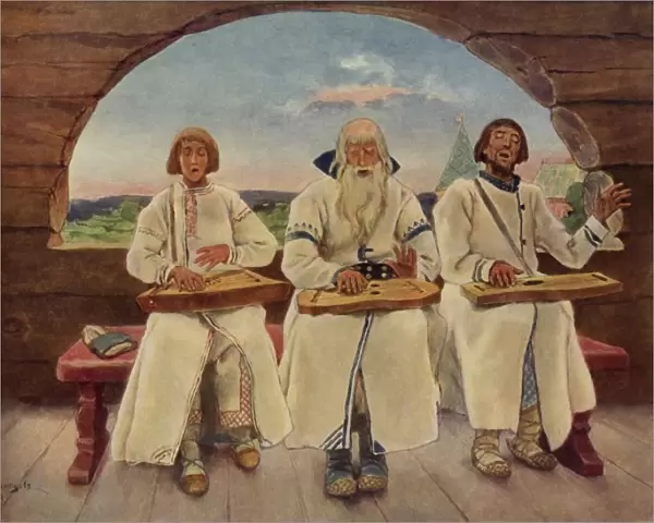 The Musicians, 1899, (1965). Creator: Viktor Mihajlovic Vasnecov