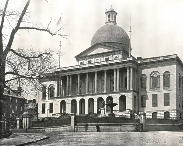 The Massachusetts State House, Boston, USA, 1895. Creator: W &s Ltd