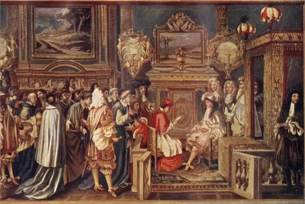 The Sun King Louis XIV, Of France, With His Brilliant Court, 1664, (c1930)