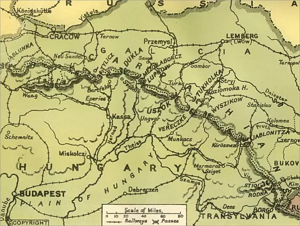 The Carpathian Passes, 1919. Creator: Unknown