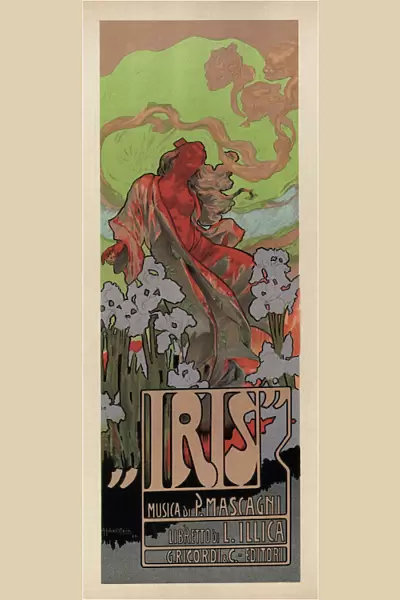 Poster for the Opera Iris by Pietro Mascagni, 1898