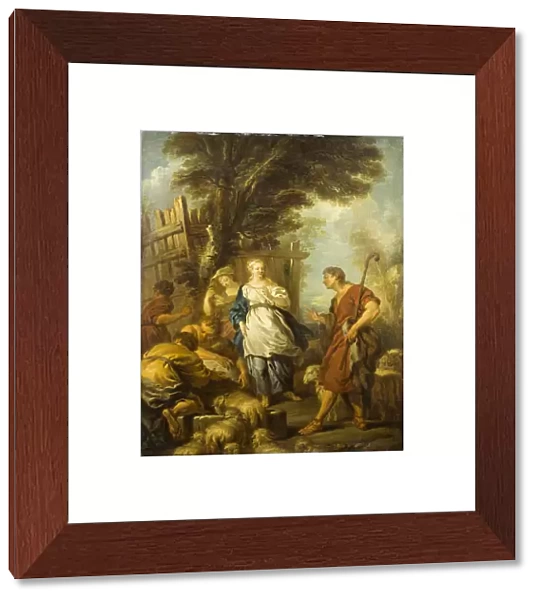 Jacob Meeting Rachel at the Well, ca 1720. Creator: Le Moyne, Francois (1688-1737)