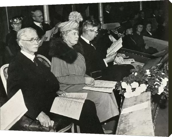 Queen Mary at the Thanksgiving for Victory concert, Royal Albert Hall, 1945, (1951)