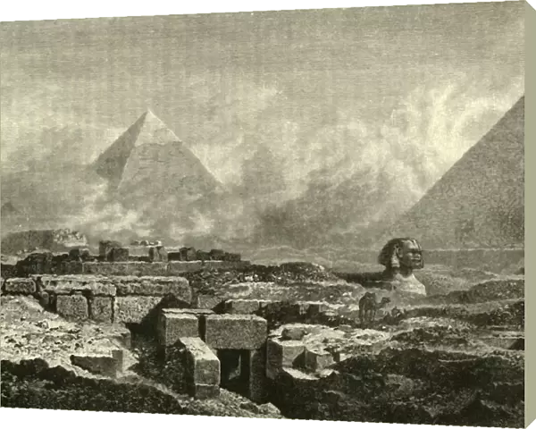 The Pyramids and Sphinx, 1890. Creator: Unknown