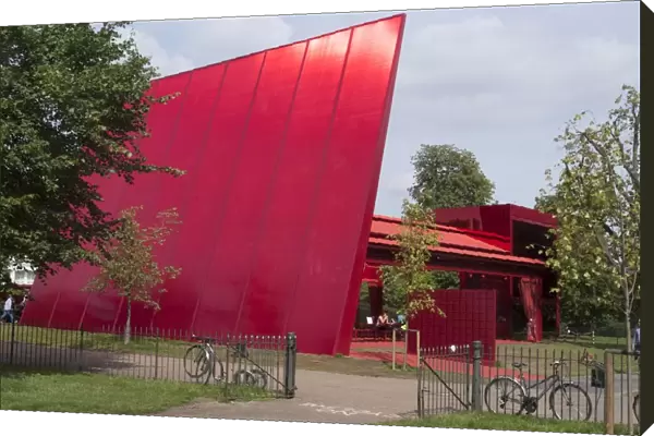 Red Sun Pavilion, Serpentine Gallery, London, W2, England. Creator: Ethel Davies; Davies, Ethel
