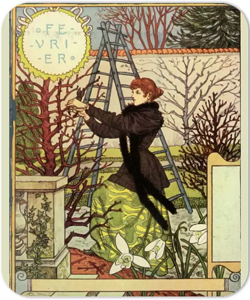 Fevrier, 1896. Creator: Eugene Samuel Grasset