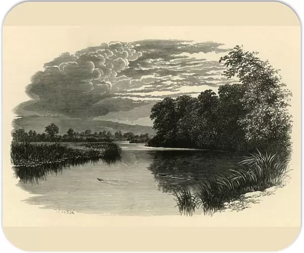 On the Avon. Strensham Reach, c1890. Creator: Unknown