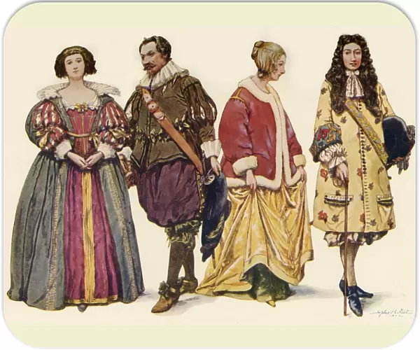 Clothing during the Reigns of Charles I and II, and James II, (1640-1686), 1903, (1937)