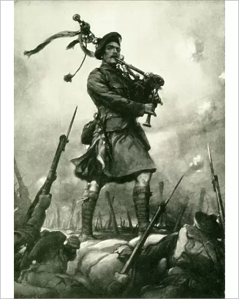 How Piper Laidlaw won the Victoria Cross on September 25, 1915, (c1920). Creator