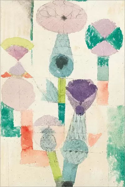 Betrachtung der Distelblüte, 1918. Creator: Klee, Paul (1879-1940)
