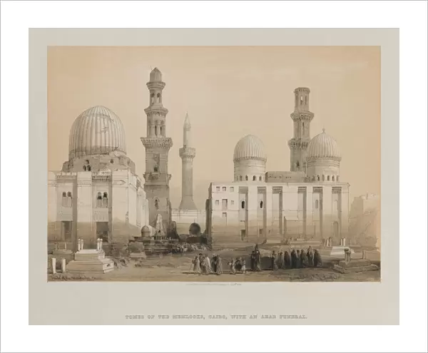 Egypt and Nubia, Volume III: Tomb of the Memlooks, Cairo, 1849. Creator: Louis Haghe (British