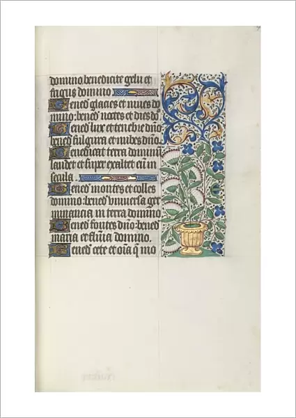 Book of Hours (Use of Rouen): fol. 43r, c. 1470. Creator: Master of the Geneva Latini (French