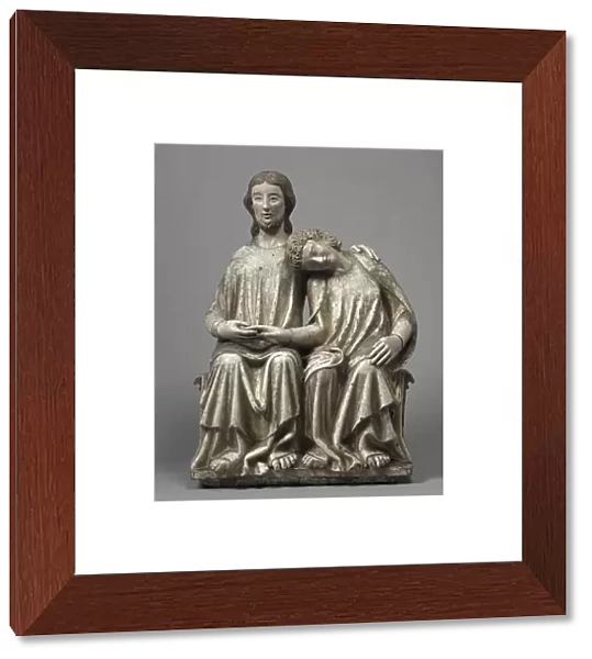 Christ and Saint John the Evangelist, 1300-1320. Creator: Unknown