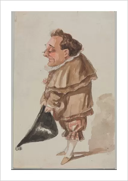 Man with a Large Hat. Creator: Paul Gavarni (French, 1804-1866)
