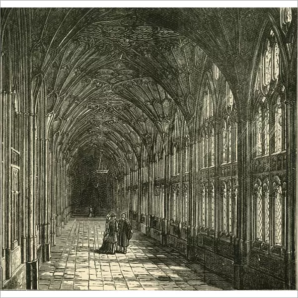 The Cloisters of Gloucester Cathedral, 1898. Creator: Unknown