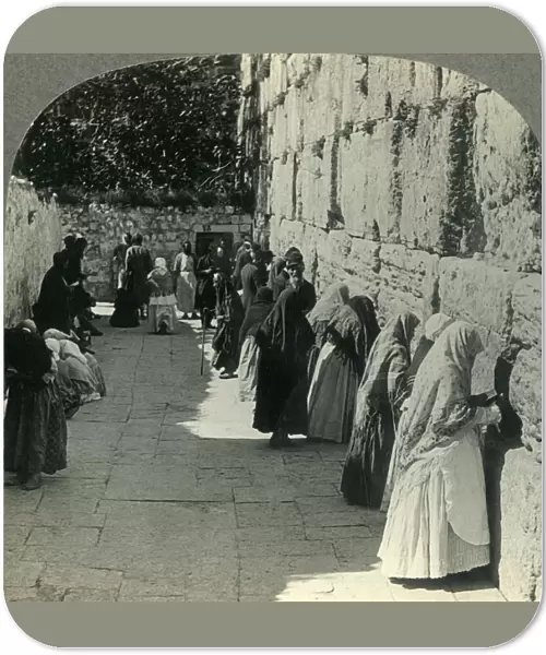 The Jews Wailing Place - Outer Wall of the Temple, Jerusalem, Palestine, c1930s