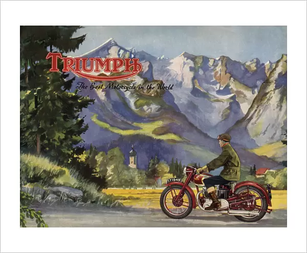 1948 Triumph 5T speed twin brochure. Creator: Unknown