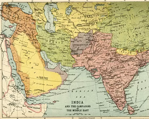India and the Campaigns of the Middle East, First World War, 1914-1918, (c1920)