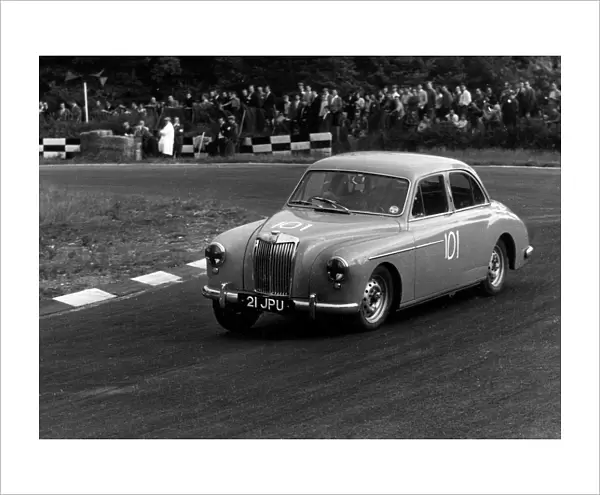 MG Magnette ZB, Foster, 1958 Brands Hatch. Creator: Unknown