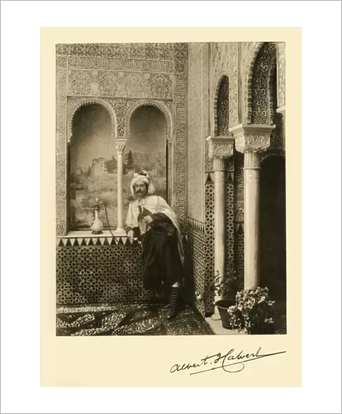 Albert Frederick Calvert in the Alhambra, Granada, Spain, 1907. Creator: Unknown