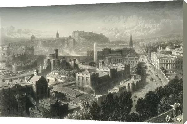 Edinburgh from Calton Hill, c1870