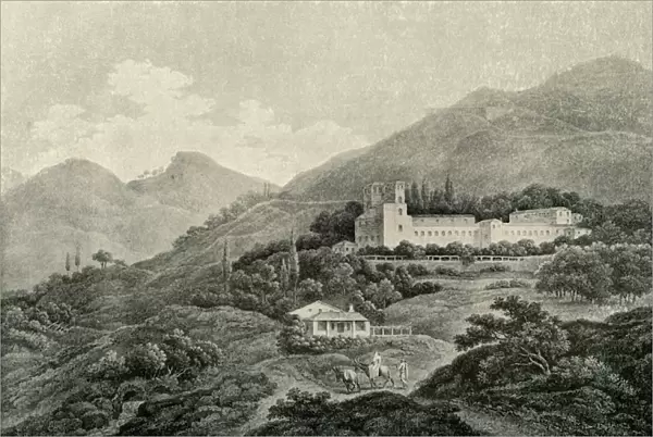 A view of the Royal Villa of the Generalife at Granada, 19th century, (1907). Creator: Unknown