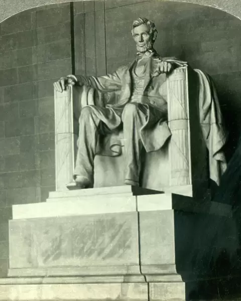 Lincoln Triumphant, The Great Statue in the Lincoln Memorial, Washington D. C. c1930s