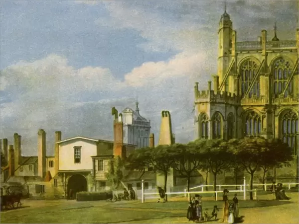 Windsor Castle: St. Georges Chapel, 1768, (1942). Creator: Paul Sandby