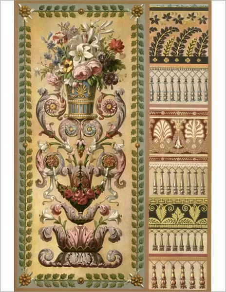 Gobelins tapestry and lacework, France and Germany, early 19th century, (1898). Creator: Unknown