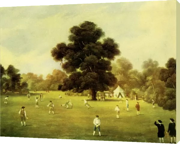 Lords and Gentlemen of Surrey and Kent Playing Cricket at Knole Park, Kent, 1775, 1947