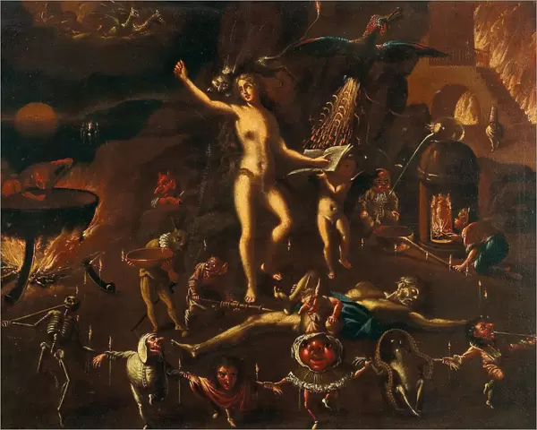 A witchcraft scene. Creator: Heintz, Joseph, the Younger (ca 1600-after 1674)