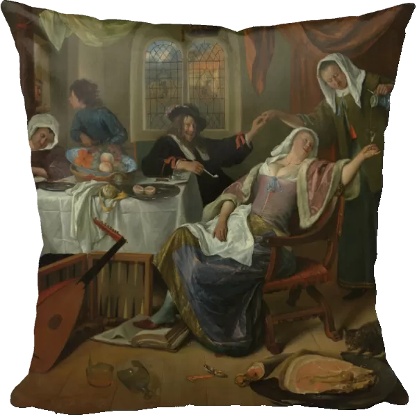 The Dissolute Household, ca. 1663-64. Creator: Jan Steen