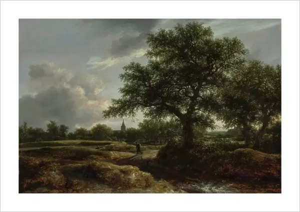 Landscape with a Village in the Distance, 1646. Creator: Jacob van Ruisdael