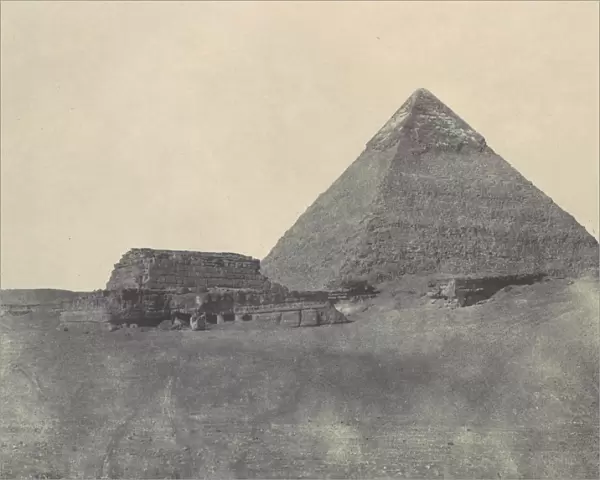egypte Moyenne. Pyramide de Chephren, 1850. Creator: Maxime du Camp