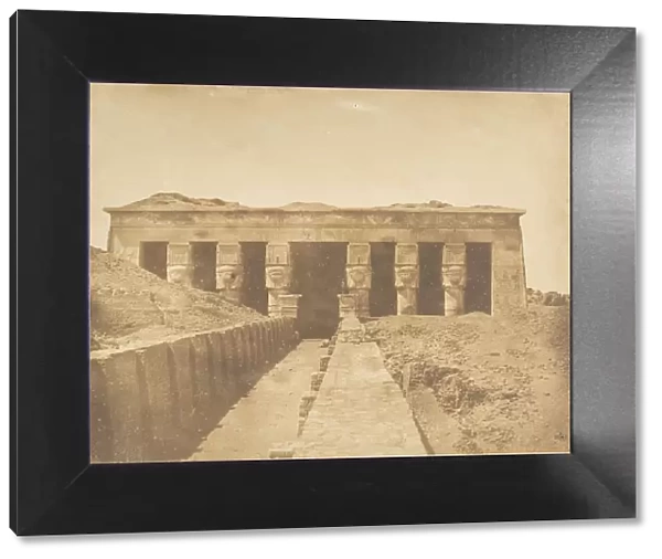 Facade du Temple d Athor a Denderah (Tentyris), 1849-50