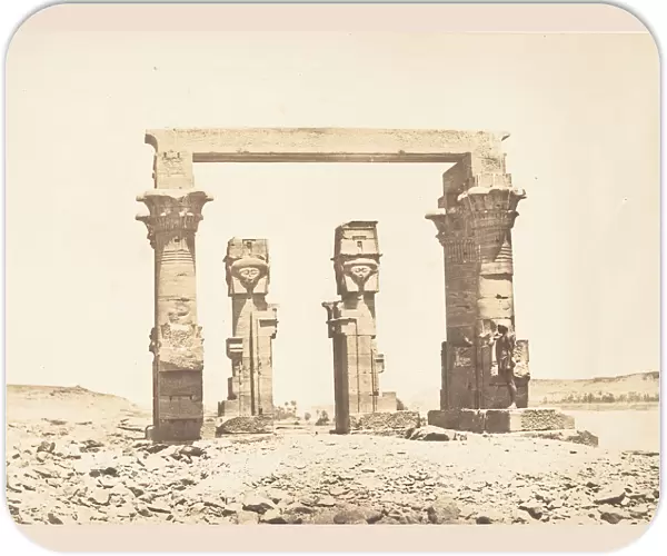 Vue du Temple de Kardassy, April 9, 1850. Creator: Maxime du Camp