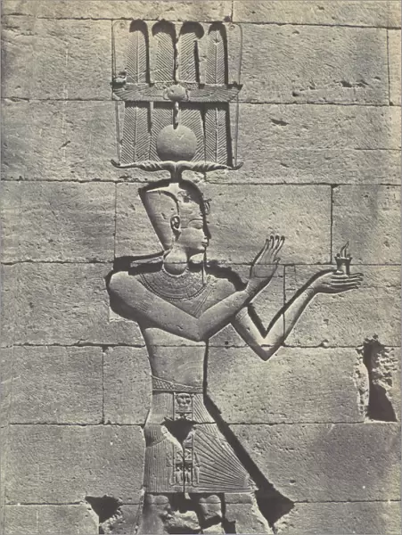 Nubie. Kalabscheh. Sculptures de la Facade posterieure du Temple, 1850