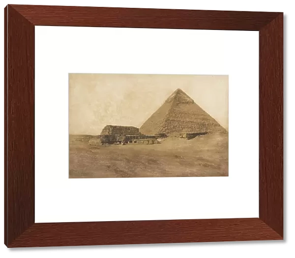 Vue de la seconde Pyramide, prise au Sud-Est, December 1849. Creator: Maxime du Camp